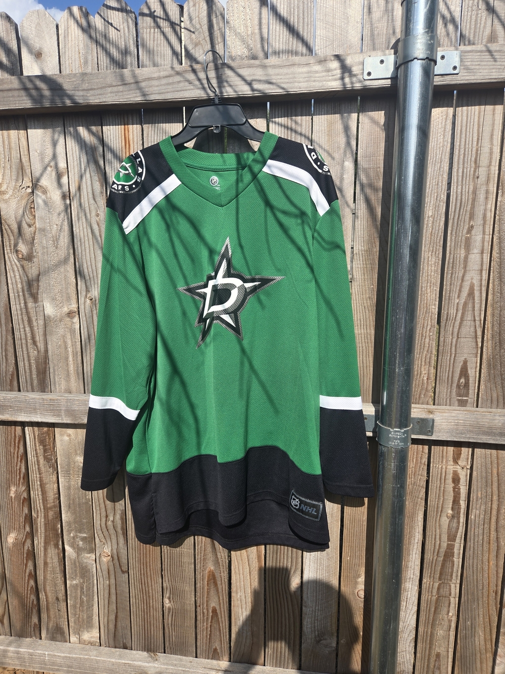 NHL Dallas Stars Green and Black Mens Hockey Jersey
